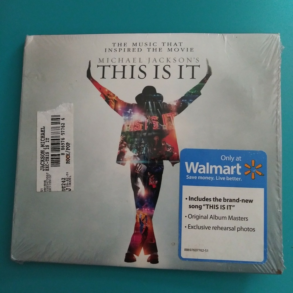 Michael Jackson This Is It CD 2009 Walmart Exclusive Digipak Epic 886976077624